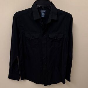 Izod Black Kids Button Down Shirt